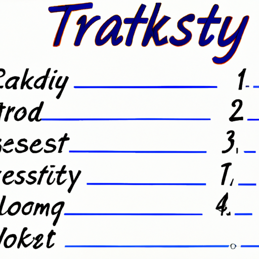 Image showing a list of tasks being prioritized based on importance and urgency